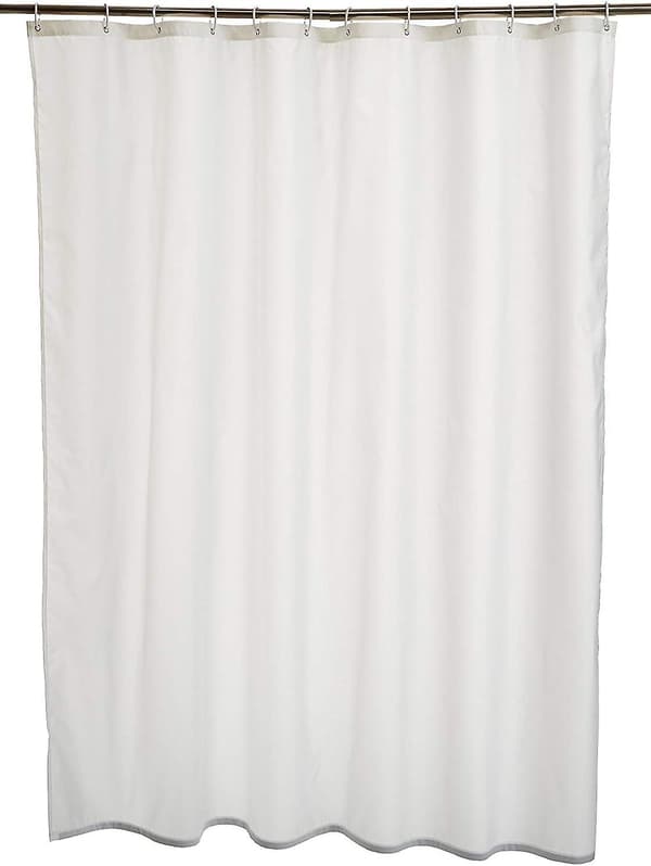 Polyester Bruseforhæng 183 X 198 Cm Hvid