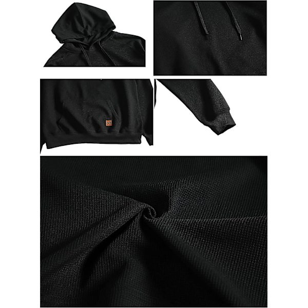 Hættetrøjer til Ascergery mænd UK Jumpers Pullover Hættetrøjer Plaid Jacquard Lange Ærmer