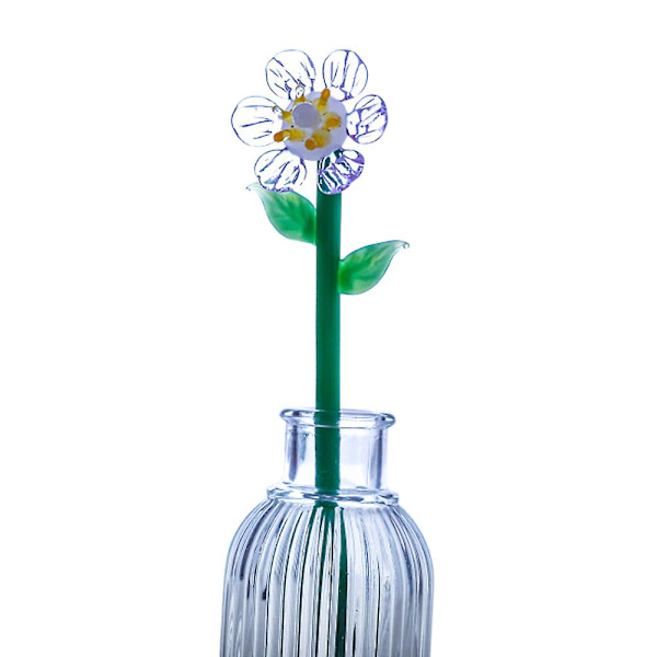 Handblåst glasblomma Glasblomma Bukett För kontor Familj Hemfest Dekorativ prydnad style1