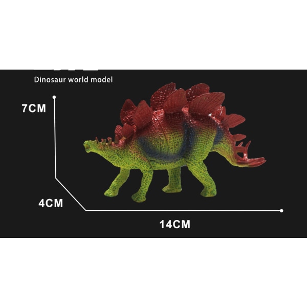 Realistiska dinosaurier Pack med 9 stora plastfigurer av olika dinosaurier