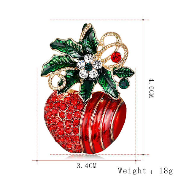 (m)julbrosch Dekorativ brosch Julgran brosch Dimond smycken brosch Juldressing smycken prydnader för dam kvinnor julparty