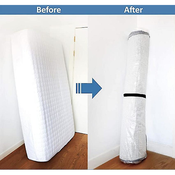 Vakuumpåse för madrasser / förvaringspåsar för täcken - platsbesparande vakuumförvaringspåsar för extra stora latex- / skummadrasser tunga - tjock plast 130*170
