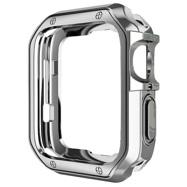 TPU watch för Apple Watch Series 7/8 41mm, Skydd för watch med snabbkoppling Silver
