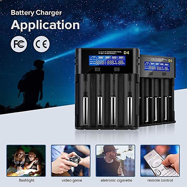LCD for Smart Universal Batterilader for 10400/14500/14650/16340/18350/18500