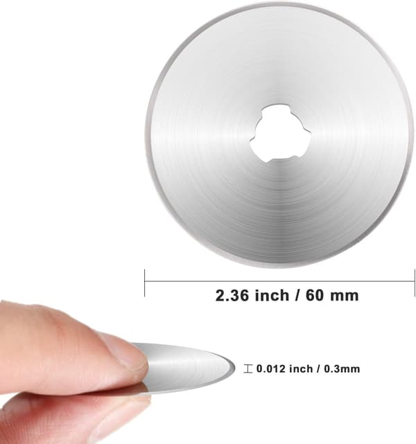 9 Pakker Roterende Kutter Blader Erstatningsblader Kompatible med Fiskars Olfa Martelli Truecut Kutter