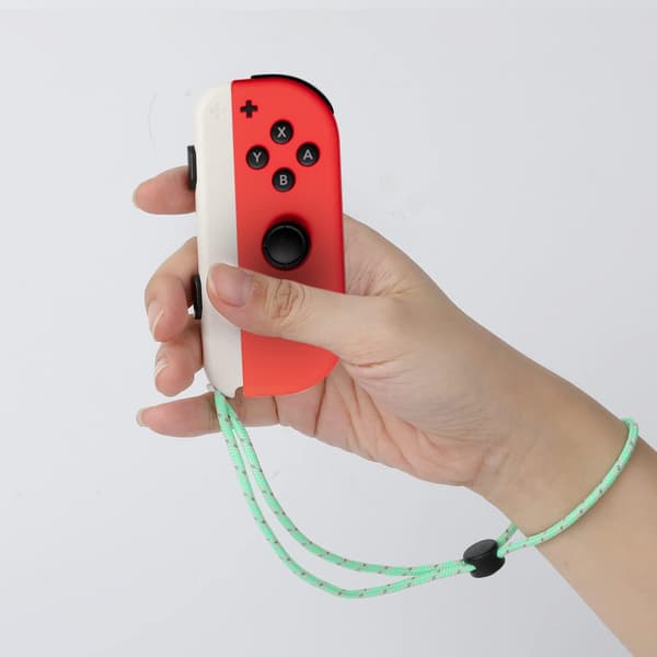 Nintendo Switch Stropper 2-pak, Håndledskontrol med Grønt og Blåt Reb Justerbar Elastisk Kontrolarmbånd Håndledsrem til Switch Joycon Controller