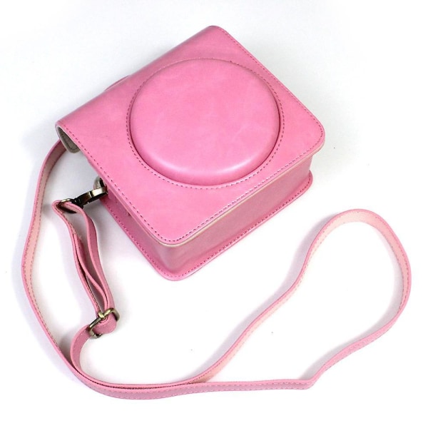 Case i PU - läder för Instax Square SQ1 kameraväska Pink