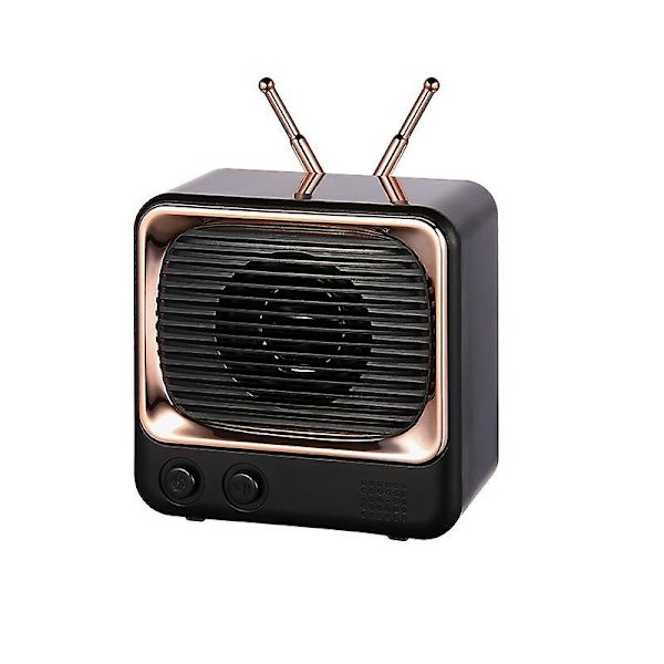 Bluetooth-kaiutin uusi retro-tv pieni kaiutin lahja valmistaja söpö mini kannettava hd-äänenlaatu White