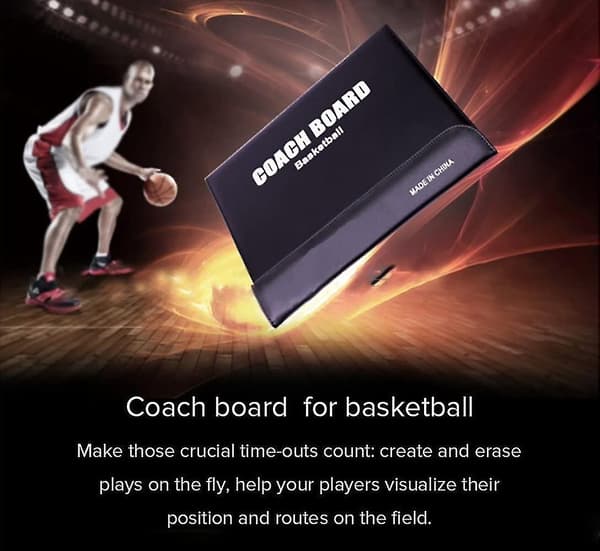 Basketbollsträningstavla för undervisning och demonstration av spelplaner