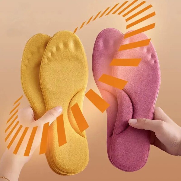 2 Paria Itselämmittäviä Pohjallisia Termostaattinen Lämpöpohjallinen Hierova Memory Foam -pohjallinen Jalkaholvituki Lämmitettävät Pohjat Talvi Miehet Naiset EU35 36