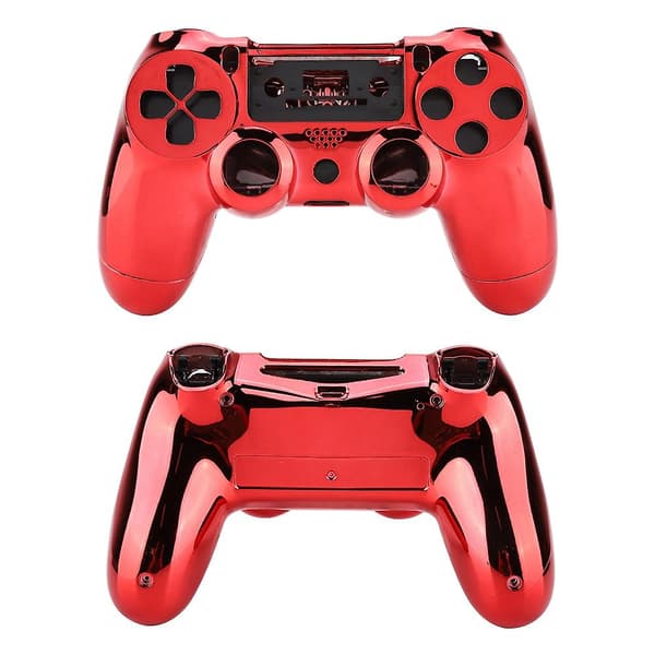 Beskyttelsesetui med belægning til spilcontroller gamepad til PS4 gammel 2.0 version rød