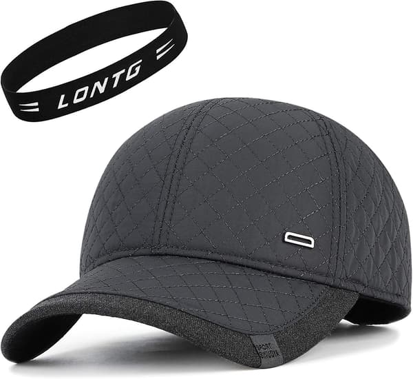 Vinter Basebollkeps Med Öronlapp Trooper Trapper Hat Bomber Hat Termisk Ull Basebollkeps Utomhus Sportkeps Grey