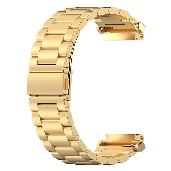 Tre-perle rustfrit stål armbånd til Huami Amazfit T-Rex 2, med foldbart spænde