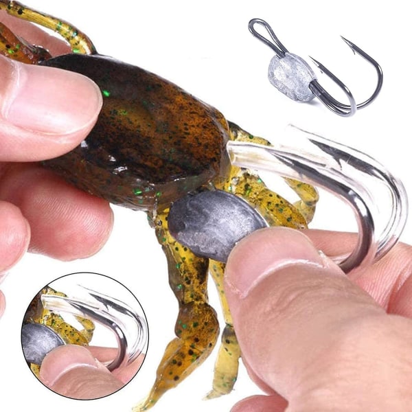 Fiskebete Krabba Bete Simulering Bete Krokar 3d Simulerad Krabba Bete Med Vassa Krokar, Lämplig För Sötvatten Och Hav