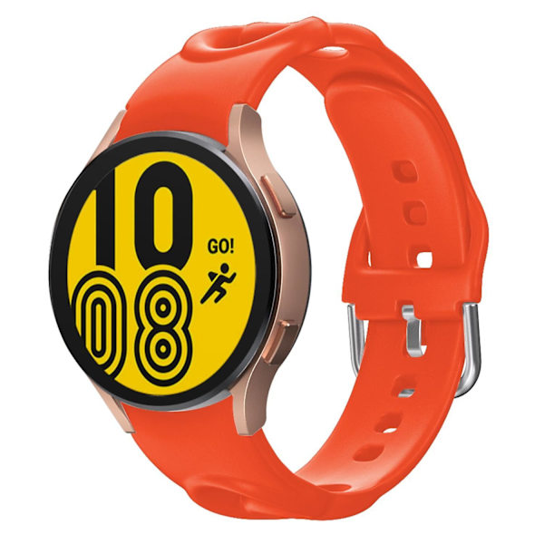 20mm Kellonranneke Galaxy Watch4/Watch5/Watch6 40mm 44mm/Watch6 Classic 43mm 47mm/Watch 5 Pro 45mm -kelloille Orange