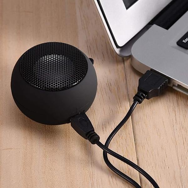 Minihögtalare, Bärbar Plug-in-högtalare med 3,5 mm Aux-ljudingång Inbyggt 180 mAh-batteri för Laptop Dator MP3-spelare Mobiltelefon