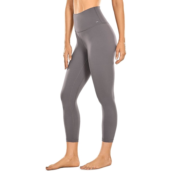 Kvinnor Matt Borstad Lätt Fleece Leggings S Leggings Gym Workout Yoga Byxor -21