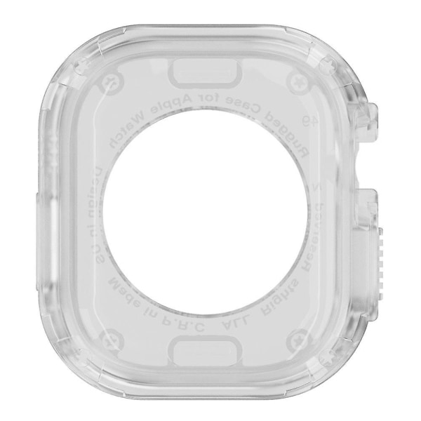 PC+TPU-fodral för Apple Watch Series 8 7 45mm/Series 6 5 4 SE (2022) SE 44mm, reptåligt Transparent