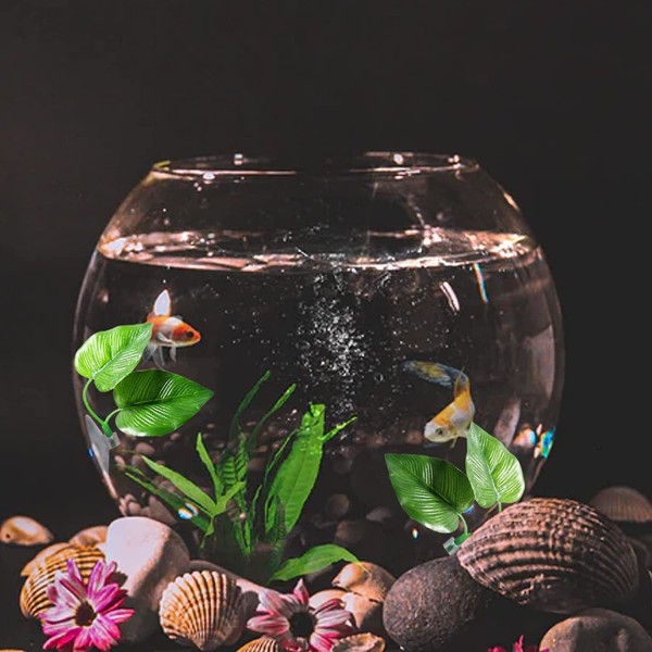 2-pakning Beta Blad Seng Fisk Hvile Blad Betta Hengekøye Beta Tank Dekorasjoner Akvarieplanter Betta Fisk Tilbehør For Liten Tank