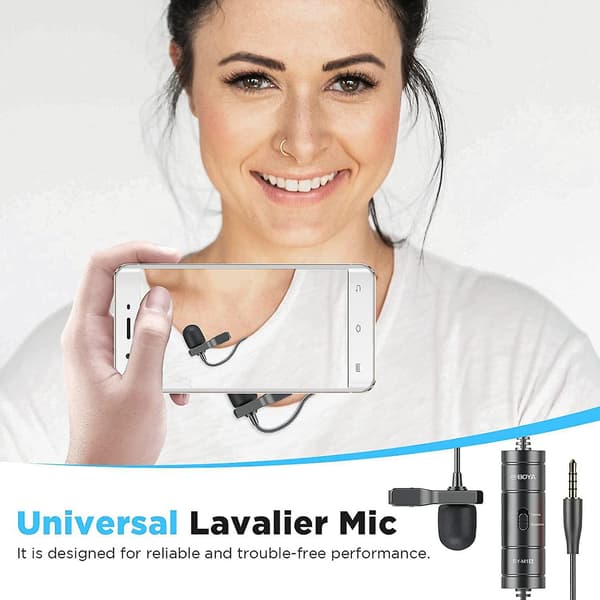 Kablet Lavalier Mikrofon til PC Smartphone DSLR 3.5mm TRRS Kondensator Lavalier Mikrofon