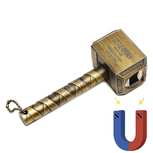 Metal Flaskeåbner Blank Rustfrit Stål Flad Flaskeåbner Indsats Sæt Gevind Ølåbner Silver withoutmagnet