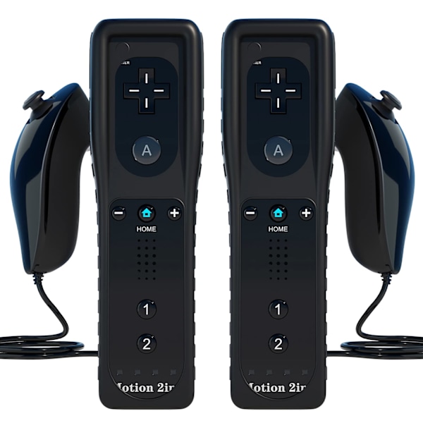 Fjärrkontroll och Nunchuk för Wii, Remote Plus-kontroll för Wii med Motion Plus och Nunchuck, Fjärrkontroll för Wii-spel