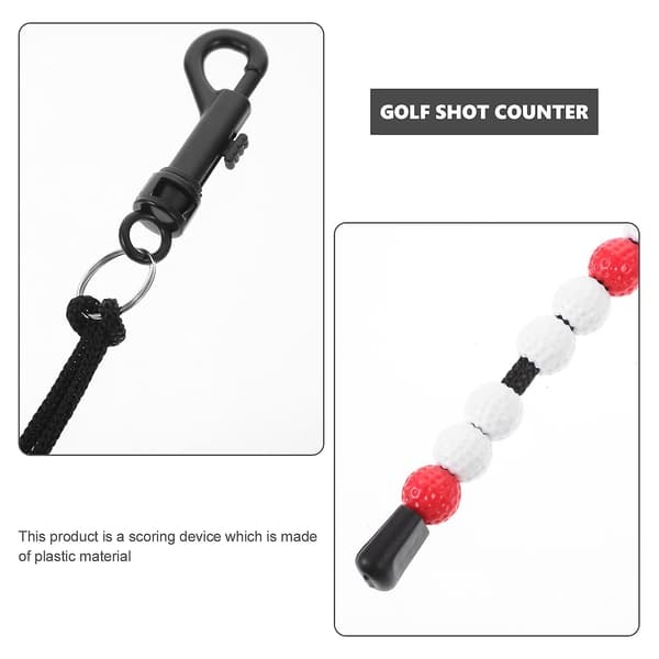 2 stk. Golf Score Keeper Golfslag Teller Perle Golf Teller Utendørs Golf Teller