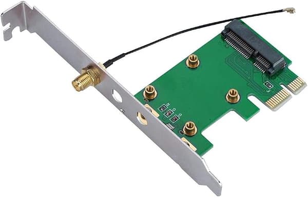 PCI Express til Mini PCI Express Kort Adapter Trådløst Netværk Ethernet LAN Mini PCI-E Riser PC til Laptop Netværkskort Adapter Konverter Antenne WiFi