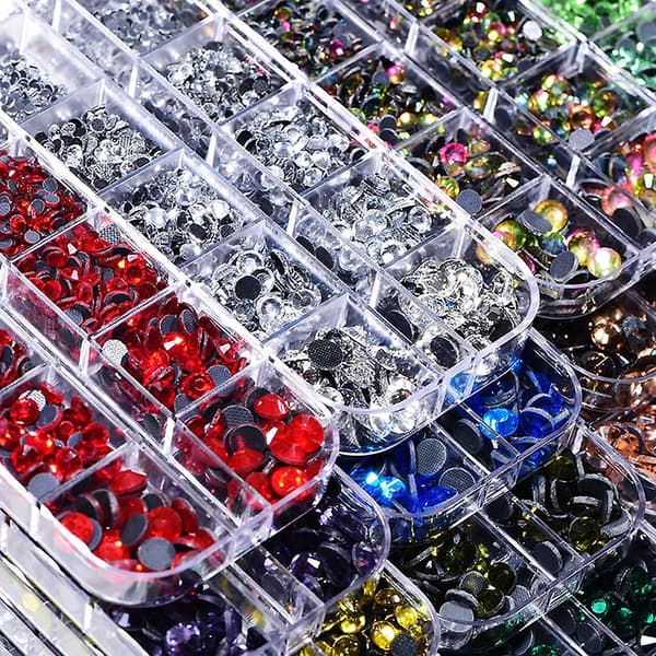 Fladryggede Rhinestones Krystal Fladryggede Sten Runde Krystal Rhinestones Til Håndværk silver