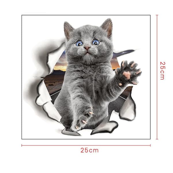 Sztxj 2-pack kattbilsfönsterdekaler
