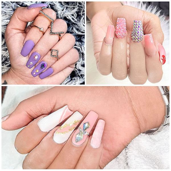 Nagelkonst Rhinestones runda kristaller glas flatback för DIY smyckestillverkning style 5