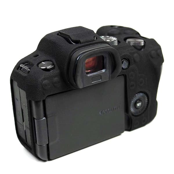 Blødt silikone kameracover til Canon EOS R6 kamera Black
