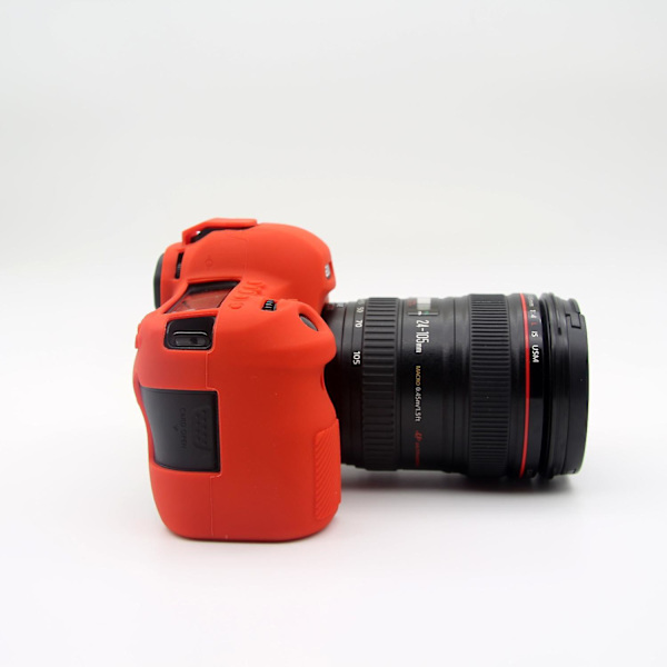 Flexibelt silikonkameraskydd för Canon EOS 6D Mark II Red