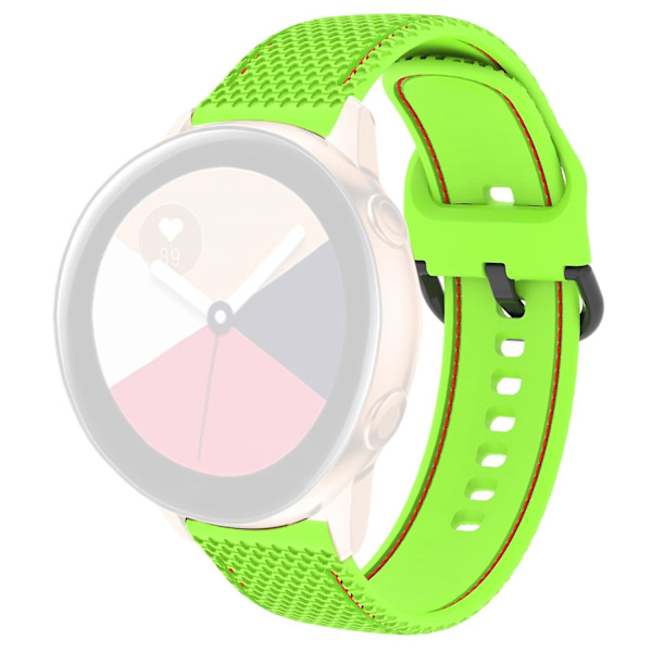 Sömnadslinje Silikonersättning handledsrem för Samsung Galaxy Watch 5 40mm/44mm /Watch 5 Pro 45mm Green
