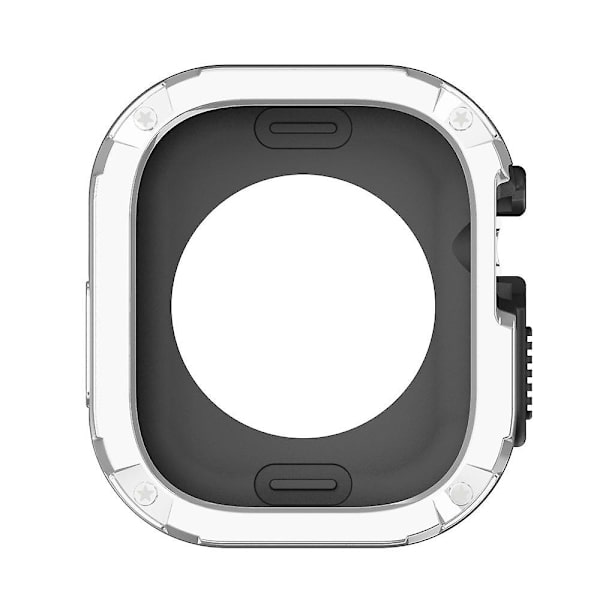 Stötsäkert skyddande klockfodral i TPU+PC till Apple Watch Ultra 49mm Silver