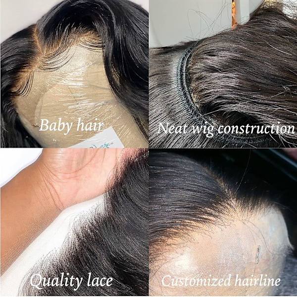 Body Wave Lace Front Peruker Mänskligt Hår Transparent Lace Frontal Mänskligt Hår Peruker Mänskligt Hår Peruk