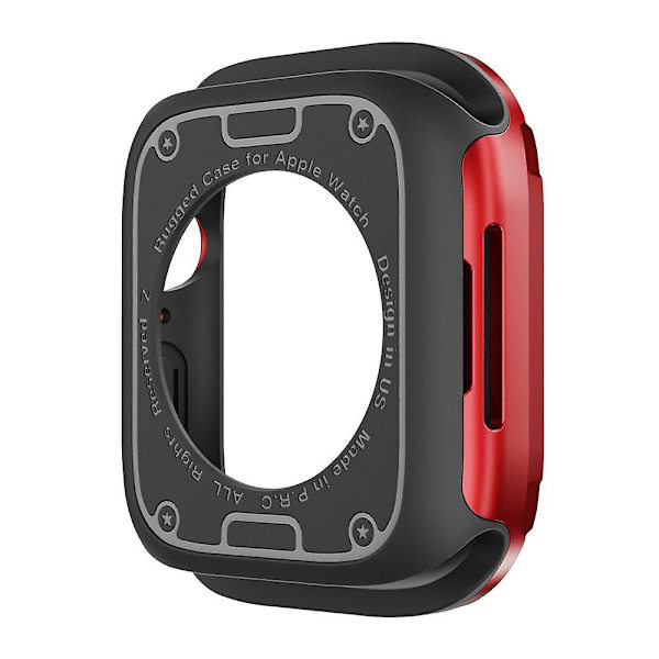 TPU+PC-fodral för Apple Watch Series 6 5 4 SE SE (2022) 44mm/8 7 45mm, stöttåligt skydd Red