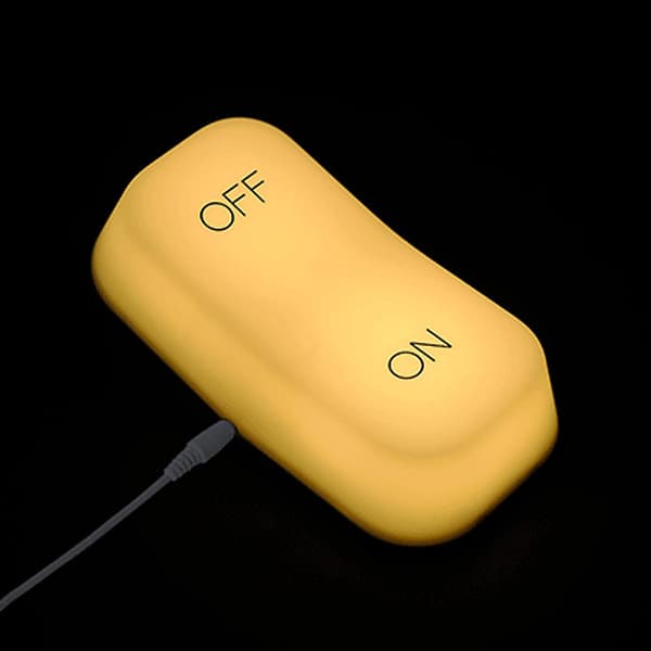 Gravitasjonssensor Bryter Lys På-av, Ambient Nattlys yellow