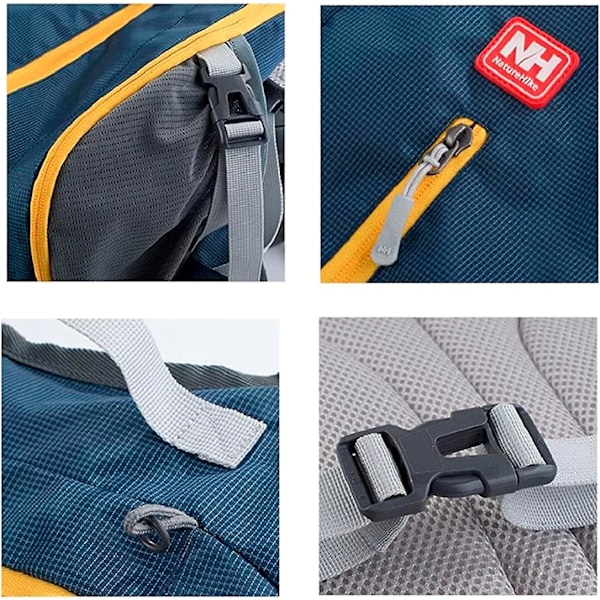 Cykelryggsäck 15L Vattentät Nylon Utomhus Sport Ryggsäck Axelrem Väska med Hjälmmonterat System