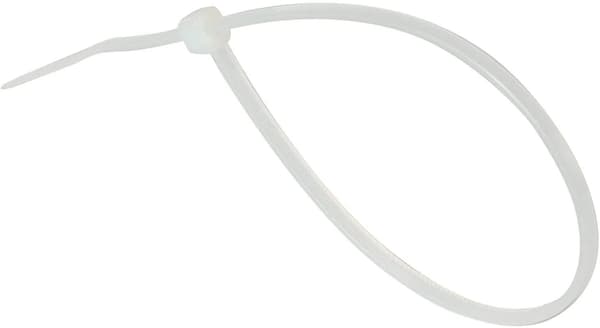 Små lila kabelbindare, 100 mm x 2,5 mm, bulkförpackning med 1000 st, 4u201d premiumnylon White 200mmx2.5mm