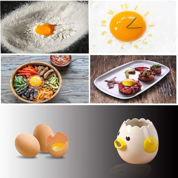 Matkvalitetskeramiskt verktyg, köksredskap matlagningsverktyg, bakverktyg, äggsil, majonnäs, etc (gul)