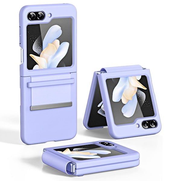 Fodral Kompatibelt med Samsung Galaxy Z Flip 5, Hård PC Ultra Tunnt Skyddande Skal med Handrem Purple For Galaxy Z Flip 5