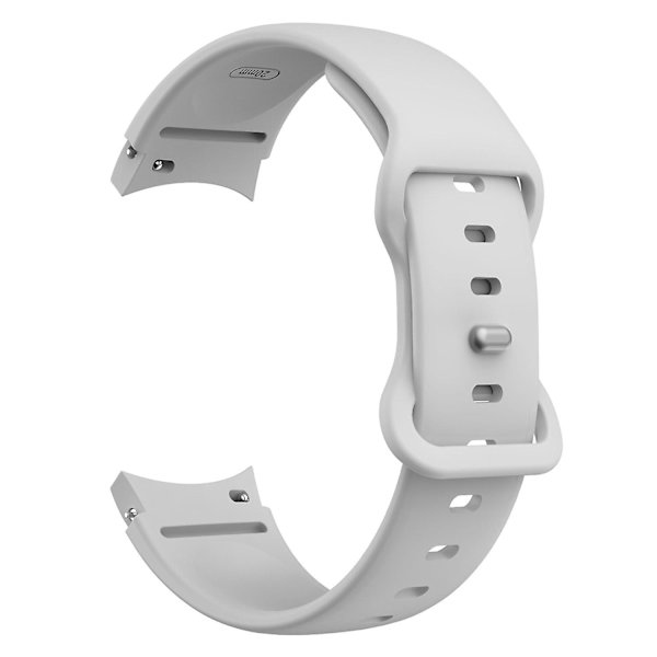 Säädettävä soljellinen silikoni kellon ranneke Samsung Galaxy Watch4 Classic 42/46mm/Active 40/44mm -kelloille Grey