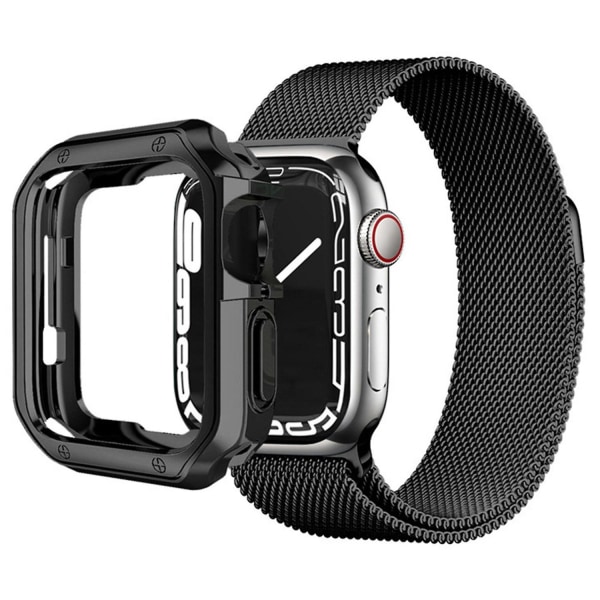 Case för Apple Watch Series 1/2/3 38 mm, exakt utskärning Anti-Drop TPU Watch Cover Black