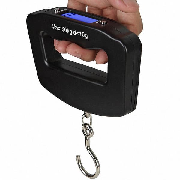 Digitaalinen riippuva vaaka - 50kg Musta