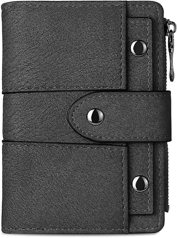Damepung Lille Læder Bifold Multi Mini Kortholder Organizer Designer