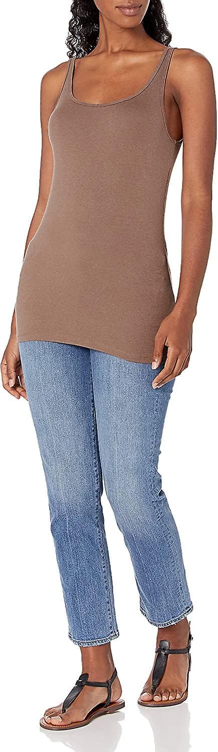 Kvinnors Slim-fit Tunna Remmar Väst, 2-pack Style 2 S