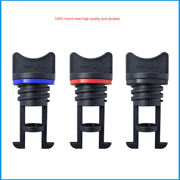19mm Nylon Marine Dreneringsplugg Wire Plugg Kajakk Kano Lense Utløpsplugg Beslag (3 stk)