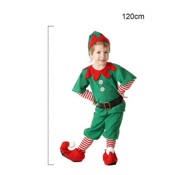 Kostymer Flickor Elf Kostym För Barn Jul Juldräkter Boys 120 cm