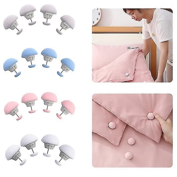 10 stk. Sopp Dynetrekkholder Sklisikker Teppeklips grey
